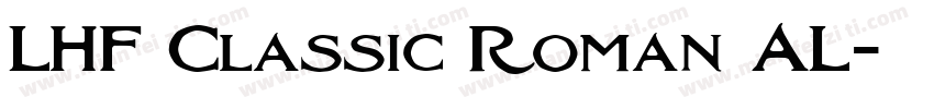 LHF Classic Roman AL字体转换